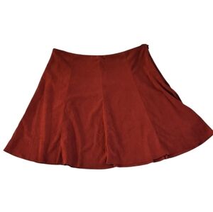 BB DAKOTA Burnt Orange Suede Mini Skirt